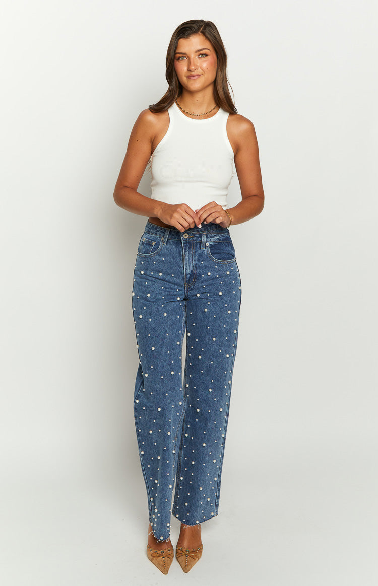 Hoge Taille Jeans Dames