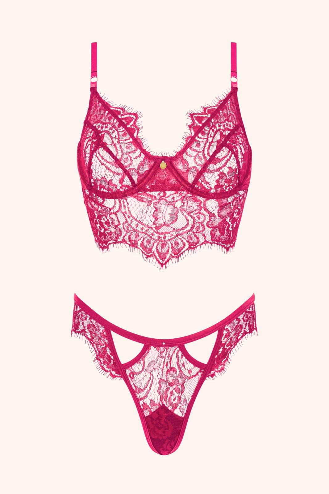 LÉONIE – Ivory Kant Longline BH