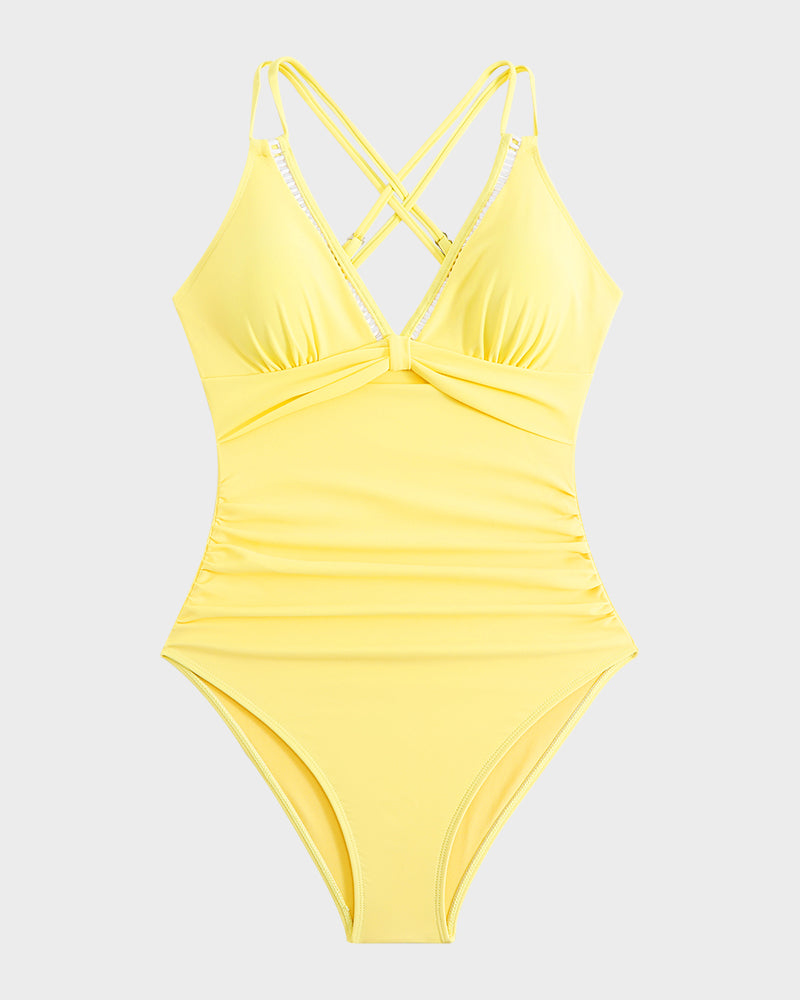 Zeta Badpak Dames – Elegante Set met V-Hals en Shaping
