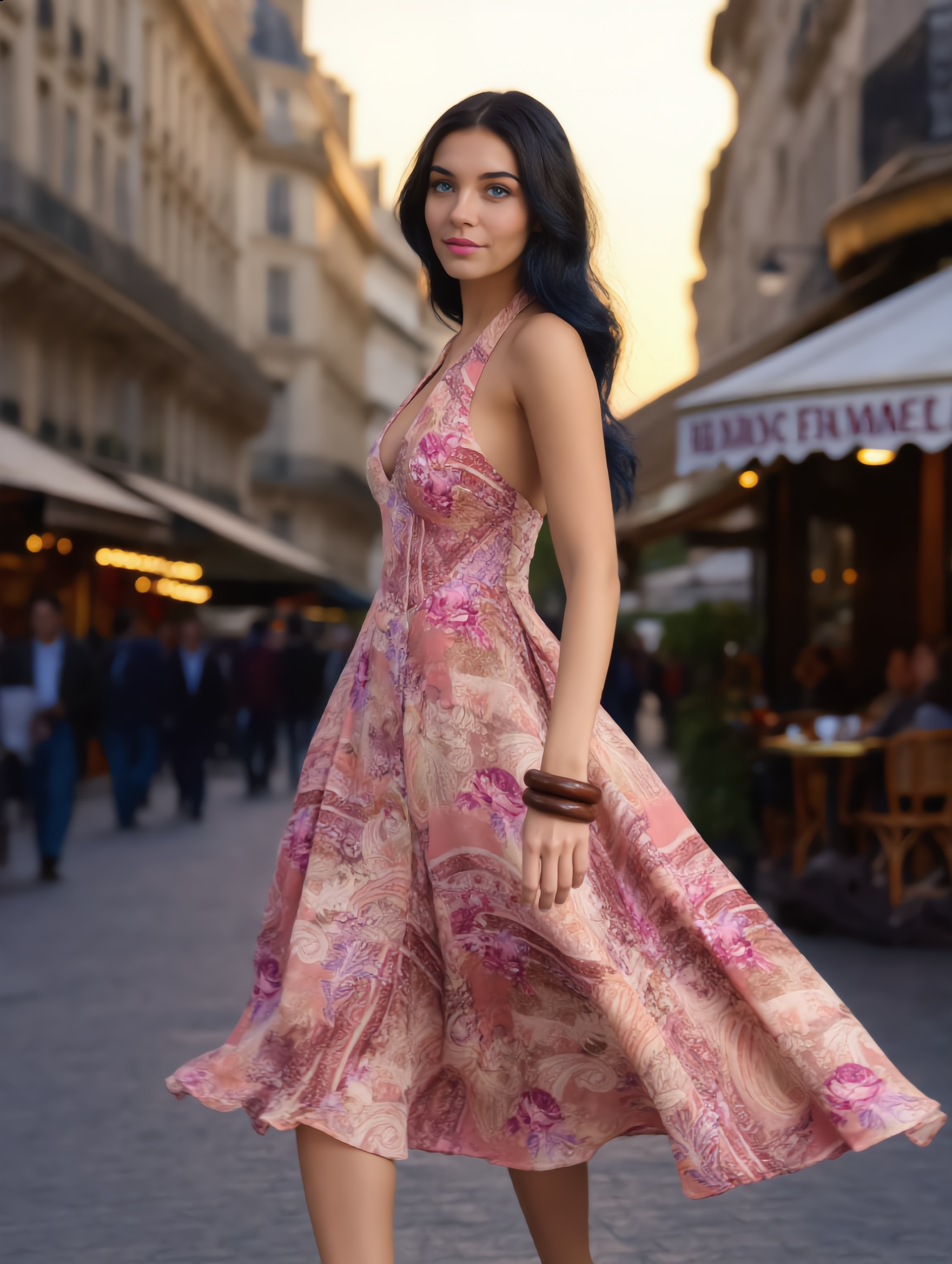 Midi Jurk Halter – Paisley Print Zomerjurk