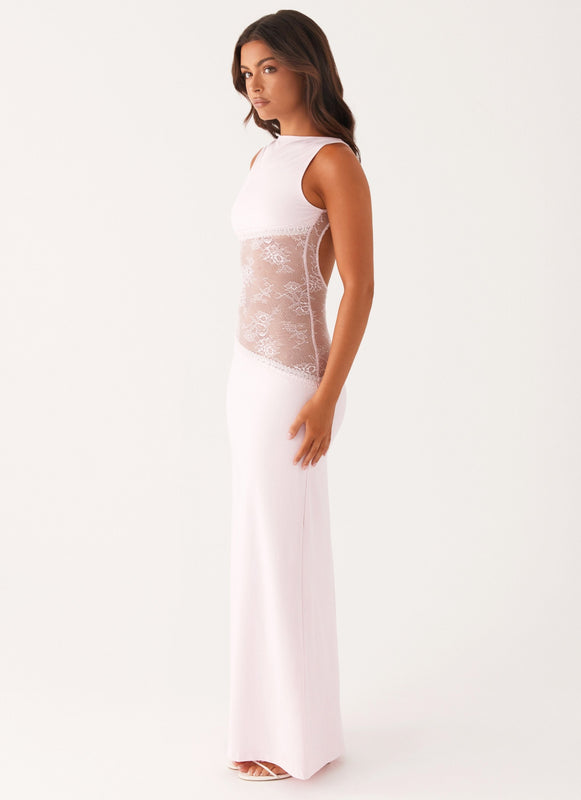 Maxi Jurk Dames – Open Rug Kant Zomerjurk Elegant