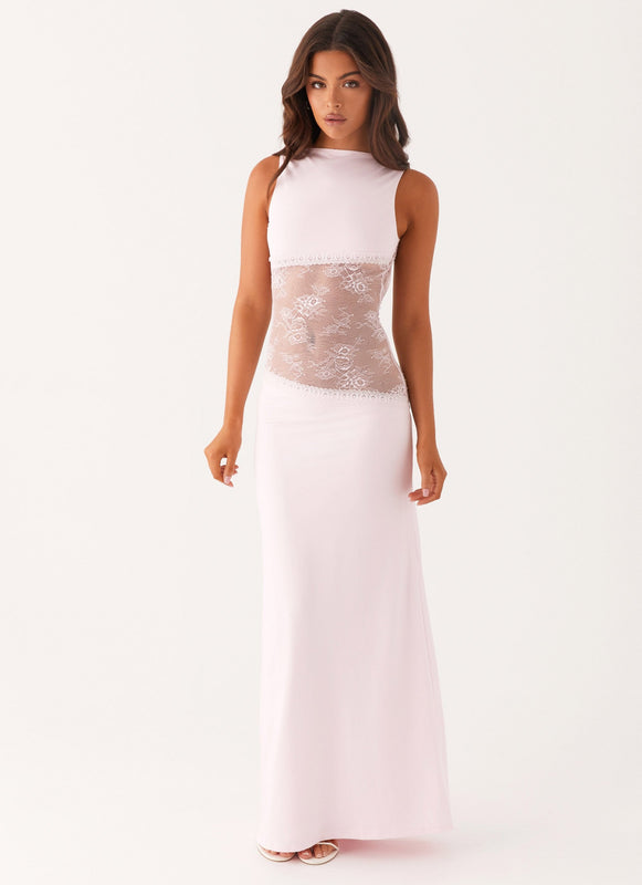Maxi Jurk Dames – Open Rug Kant Zomerjurk Elegant