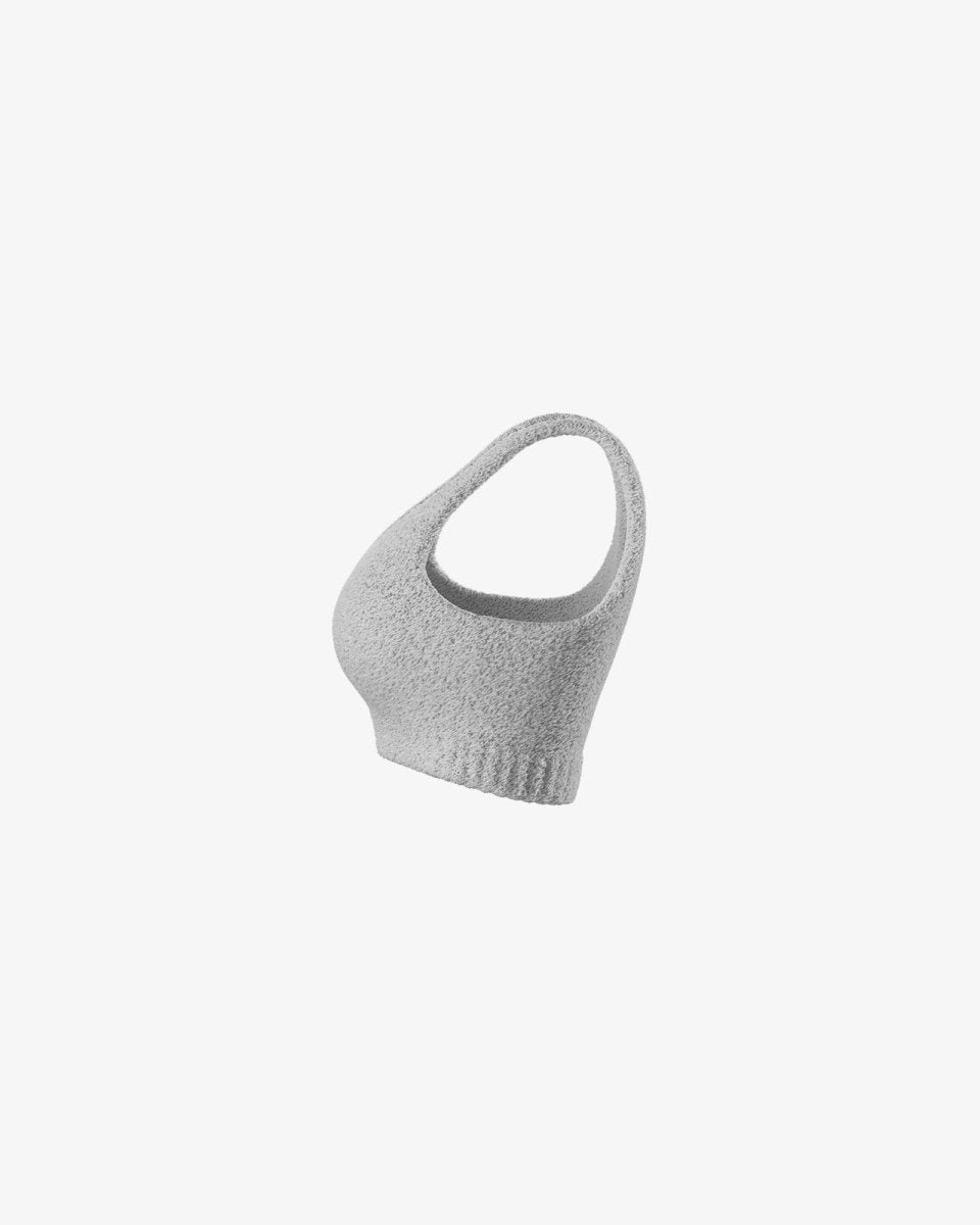 Dames Bouclé Crop Top | Zachte Structuur & Croplengte | Loungen & Casual