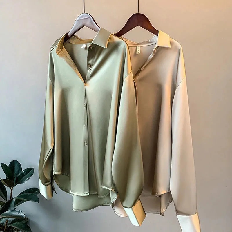 Dames Blouse met Knoopsluiting en Lange Mouwen | Grote Maten t/m 3XL