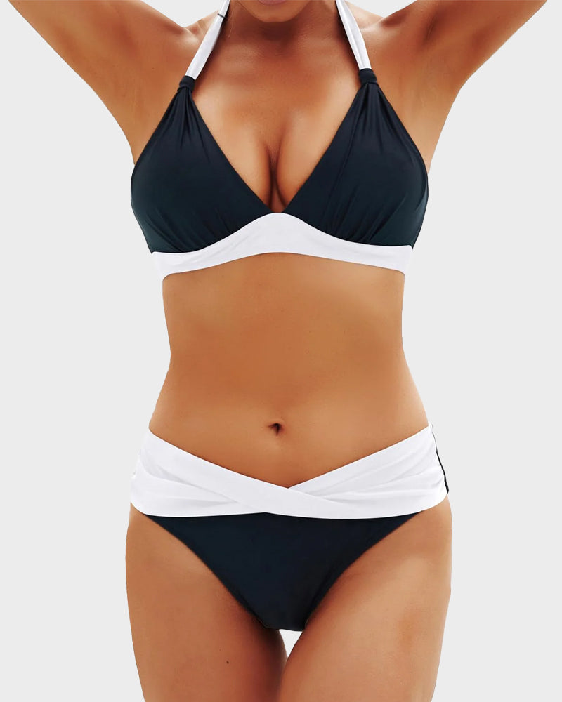 NOVA Bikini Dames – Vintage High-Waist Set met Flatterende Fit