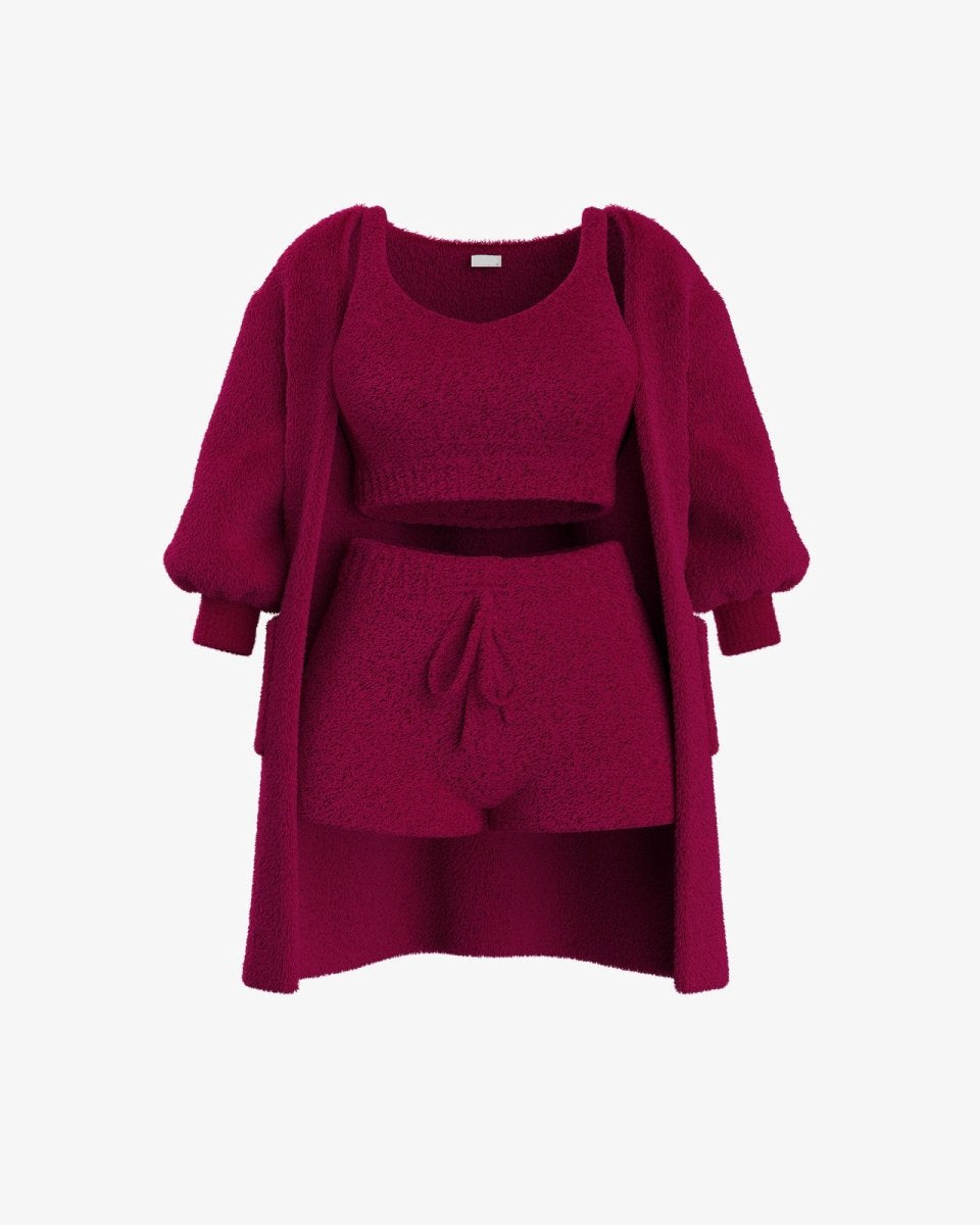 Dames Bouclé Loungeset Meerdelig | Warme Bouclé & Vormvast | Loungen & Winter