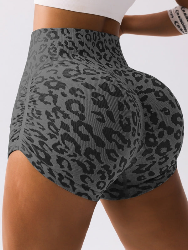 Sportshort Dames Seamless Luipaardprint