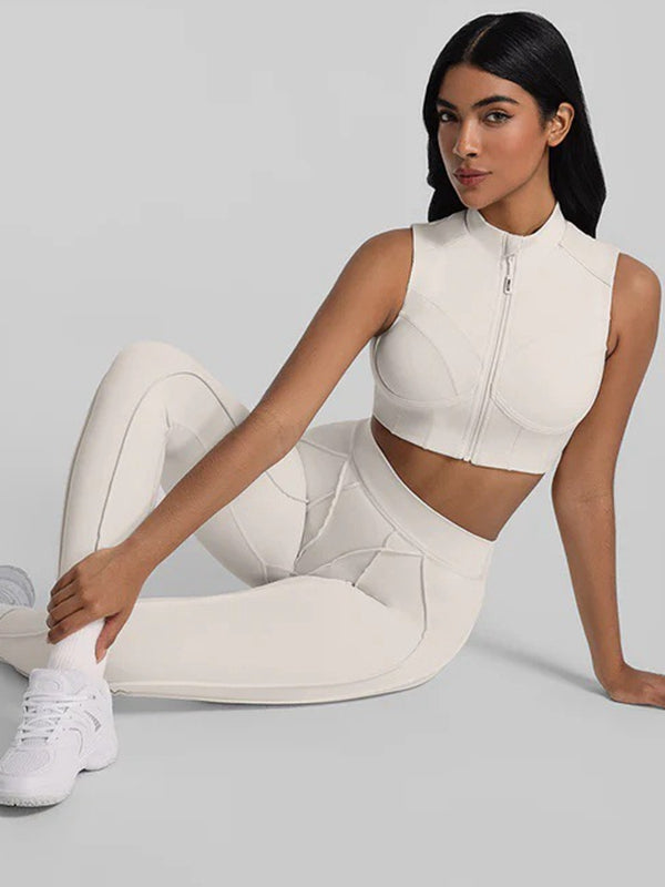 Sporttank Dames Performance – Stitch Detail met Rits