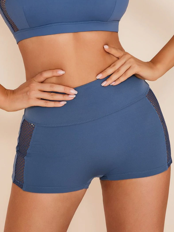 Sportshort Dames Mesh – Cut-Out & Scrunch Detail