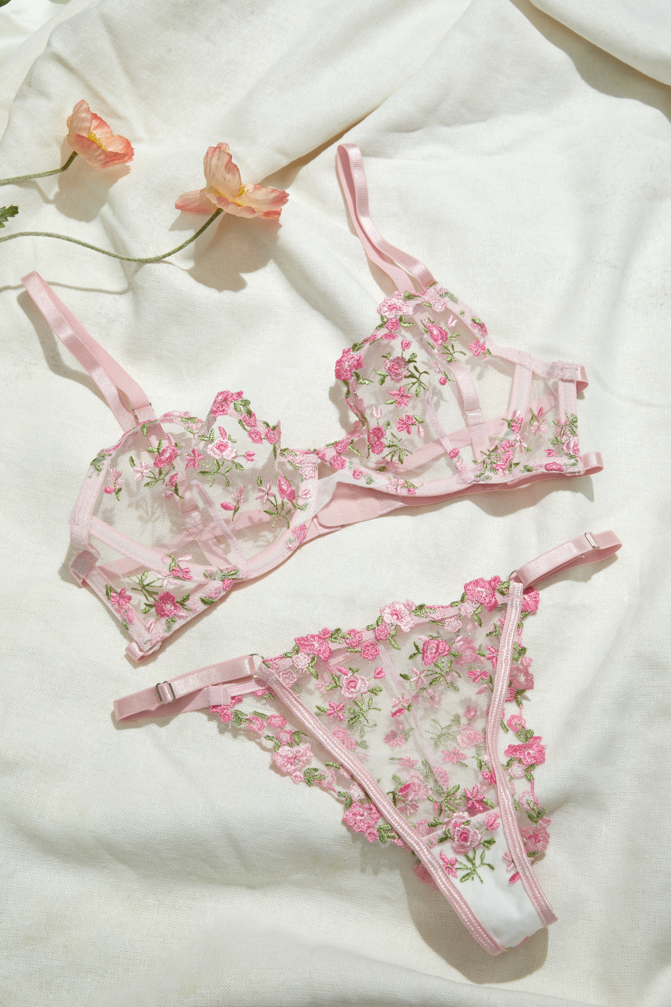 EMBROIDERY COLLECTION - Lingerieset Dames Geborduurd – Elegante Set met Comfort