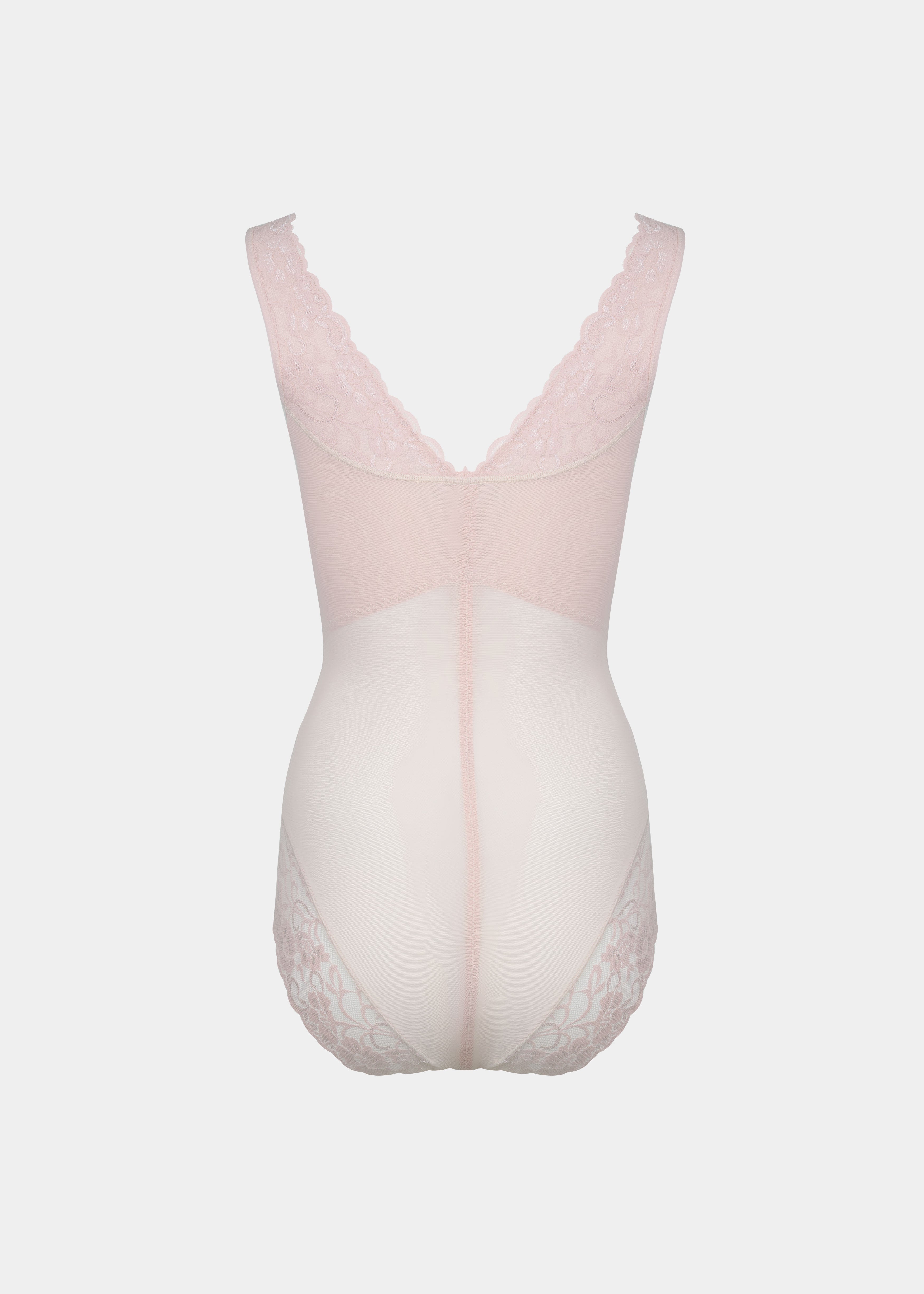 Dames Corrigerende Body met Mesh en Kant Sterk