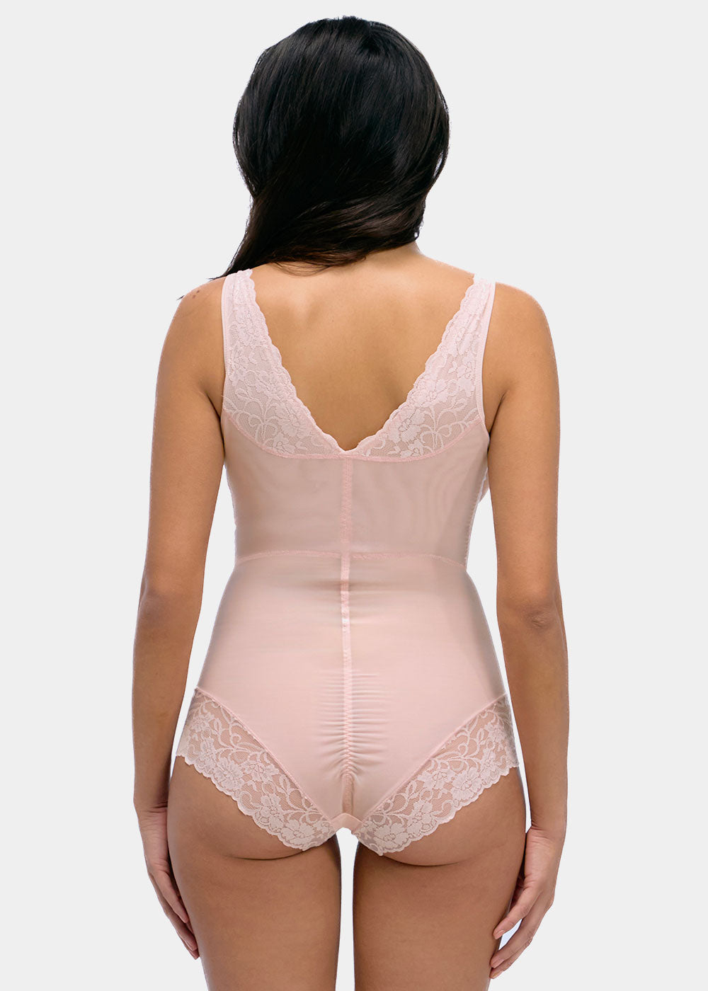 Dames Corrigerende Body met Mesh en Kant Sterk