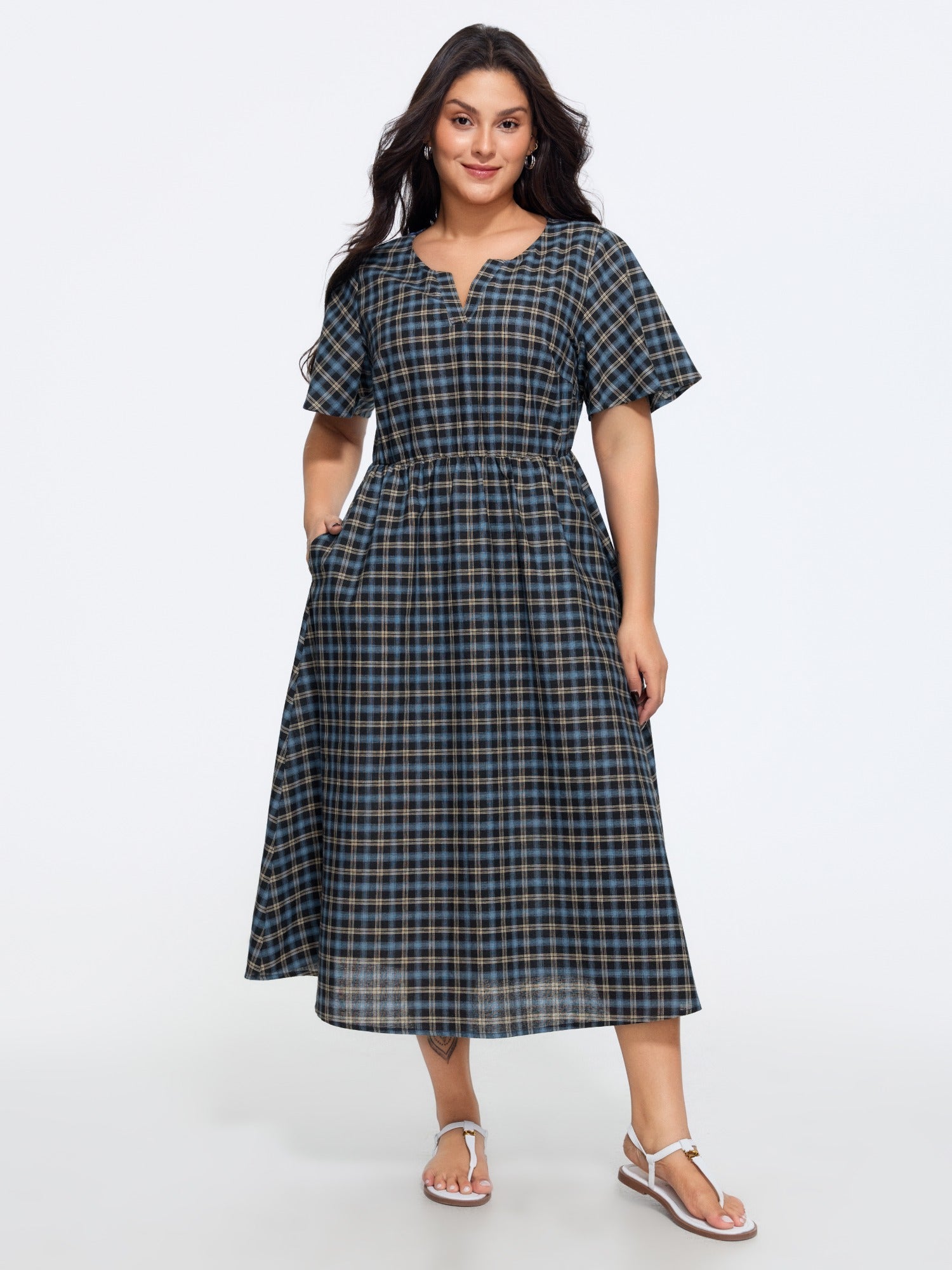 Stijlvolle Midi Jurk Dames