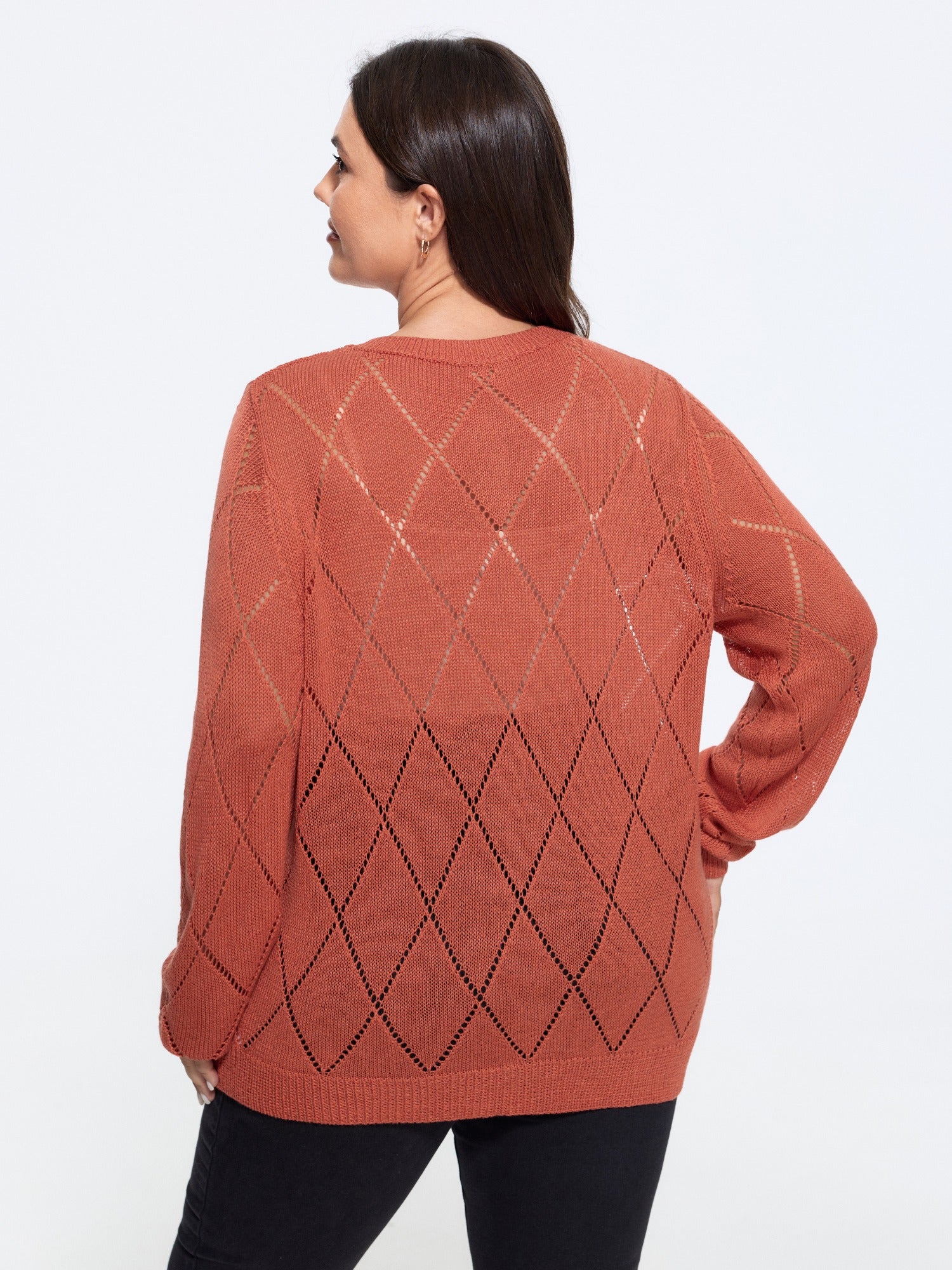 Gebreid Vest Dames Diamond