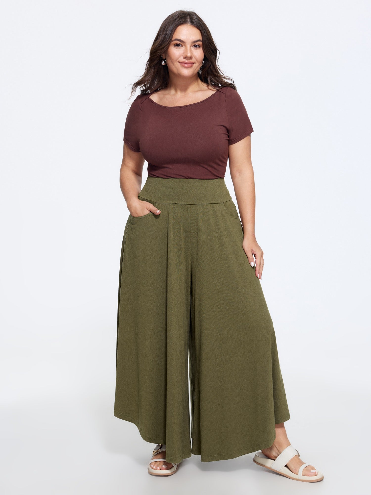Wijde Broek Dames Stretchy