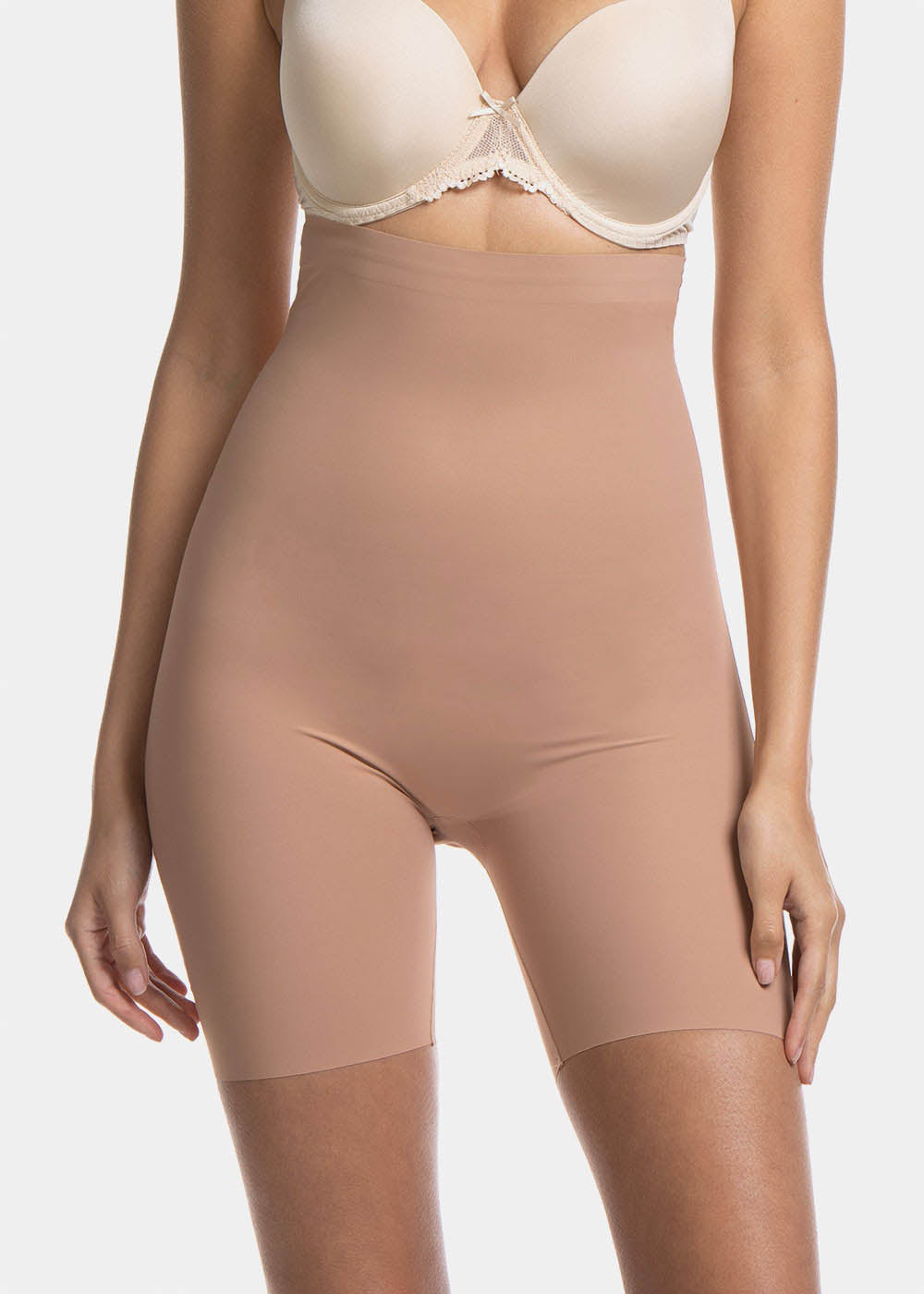 Dames Corrigerende Bermuda Hoge Taille Naadloos