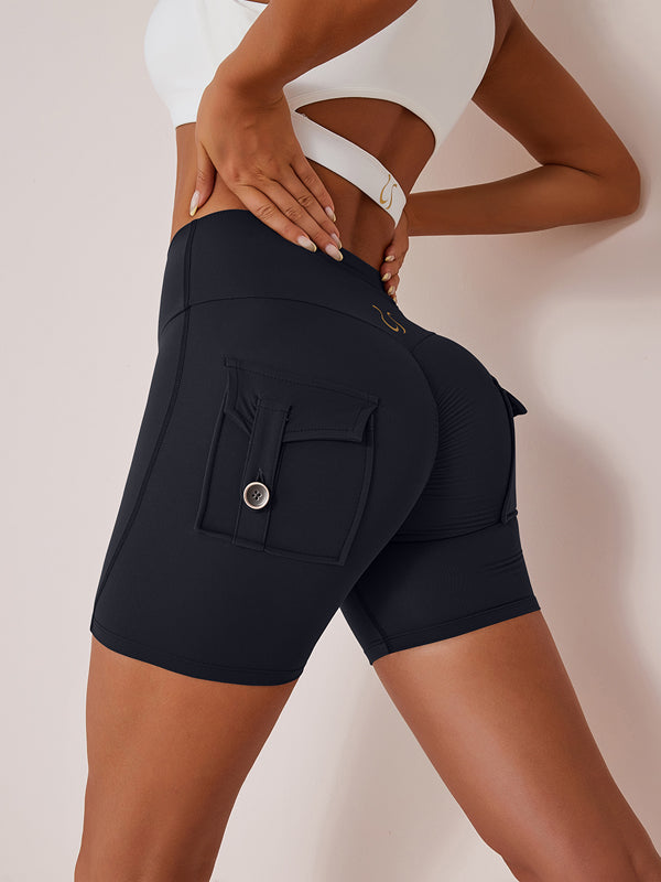 Sportshort Dames Cargo Hoge Taille met Lift-Effect