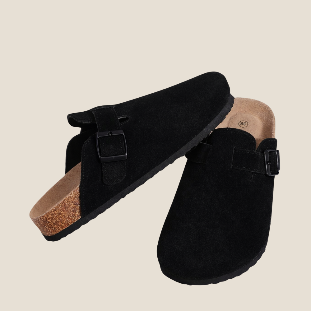 Premium Suède Clogs – Klassiek