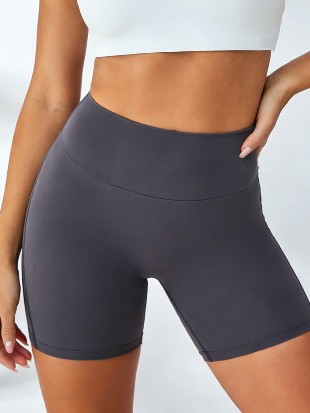 Sportshort Dames Cargo Hoge Taille met Lift-Effect
