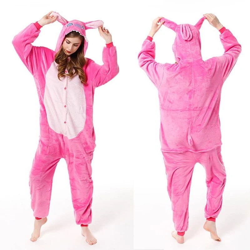 Dames Pyjamaset met Capuchon en Losvallende Pasvorm