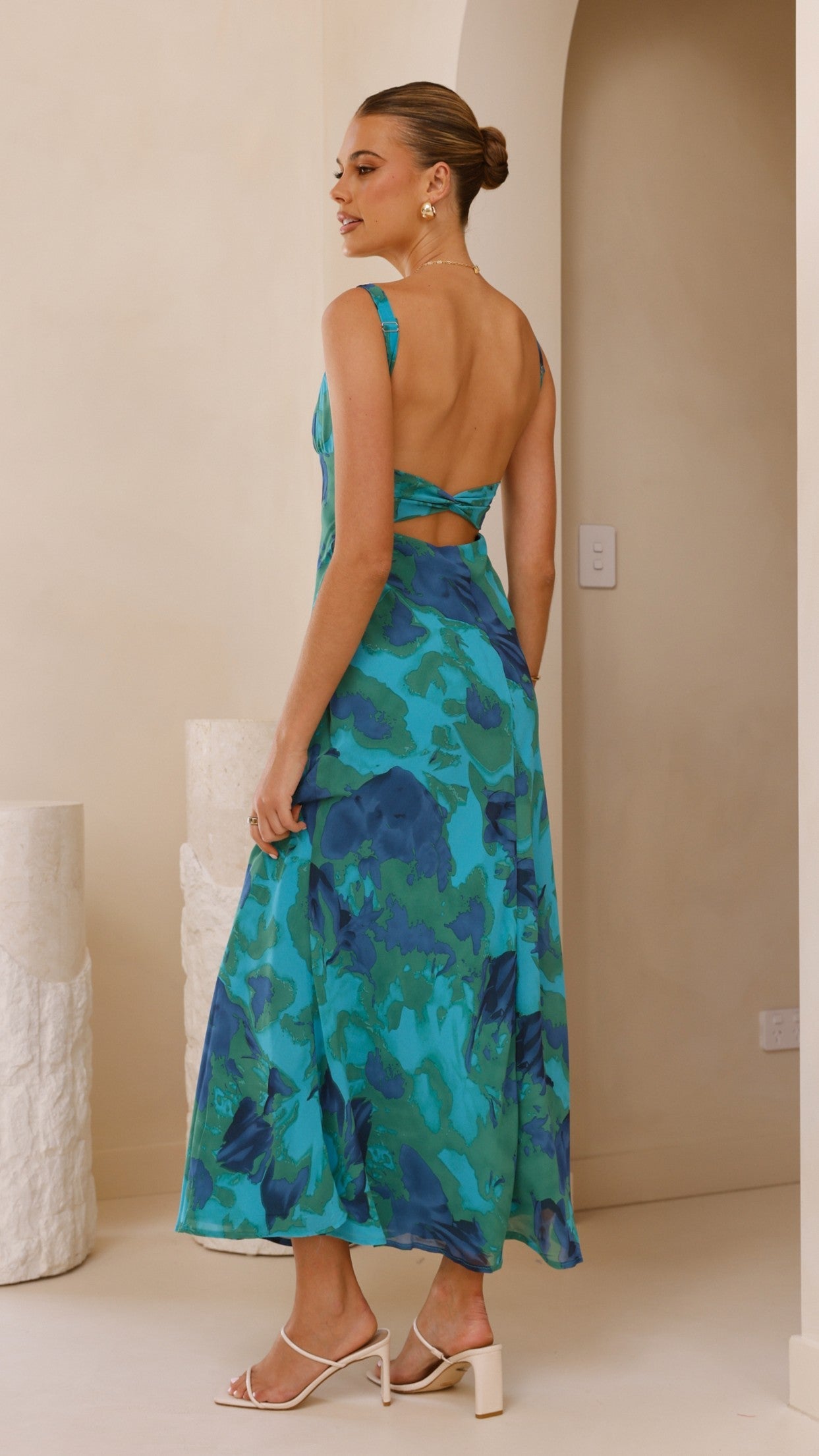 Midi Jurk Met Bloemenprint