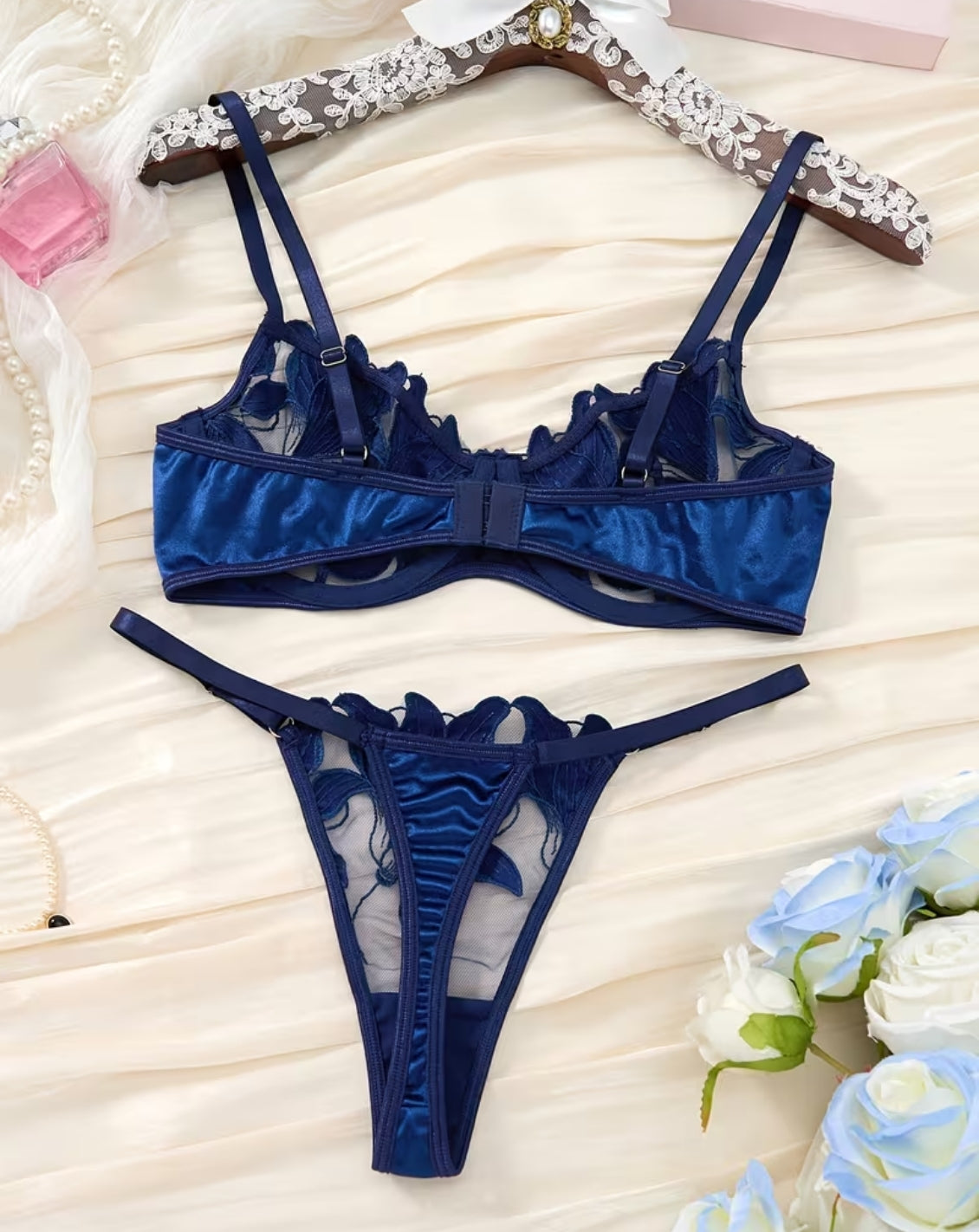 SOLENA - Lingerieset Dames Kant – Zwart Elegant – Verleidelijke Set met Soepele Pasvorm