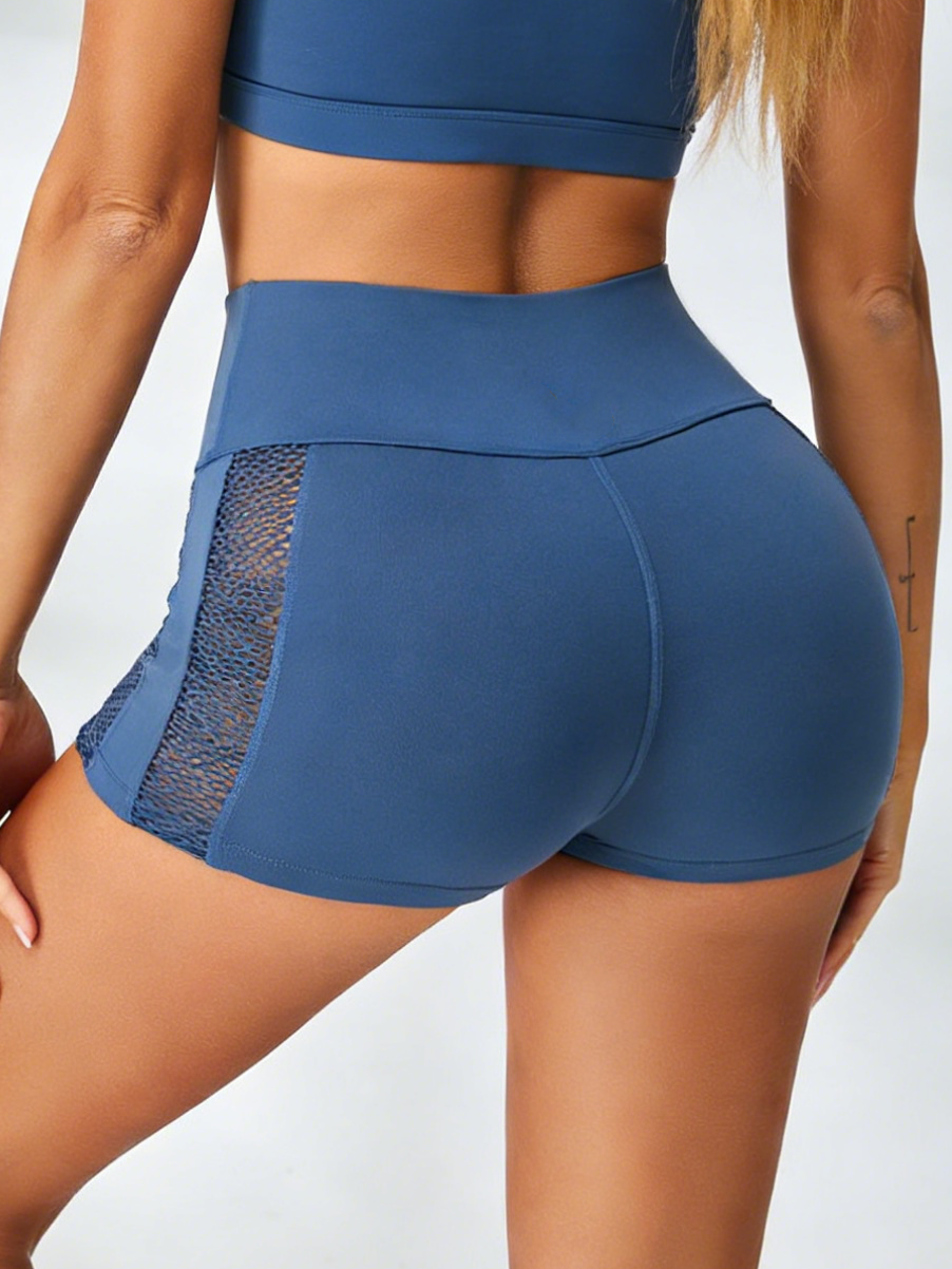 Sportshort Dames Mesh – Cut-Out & Scrunch Detail