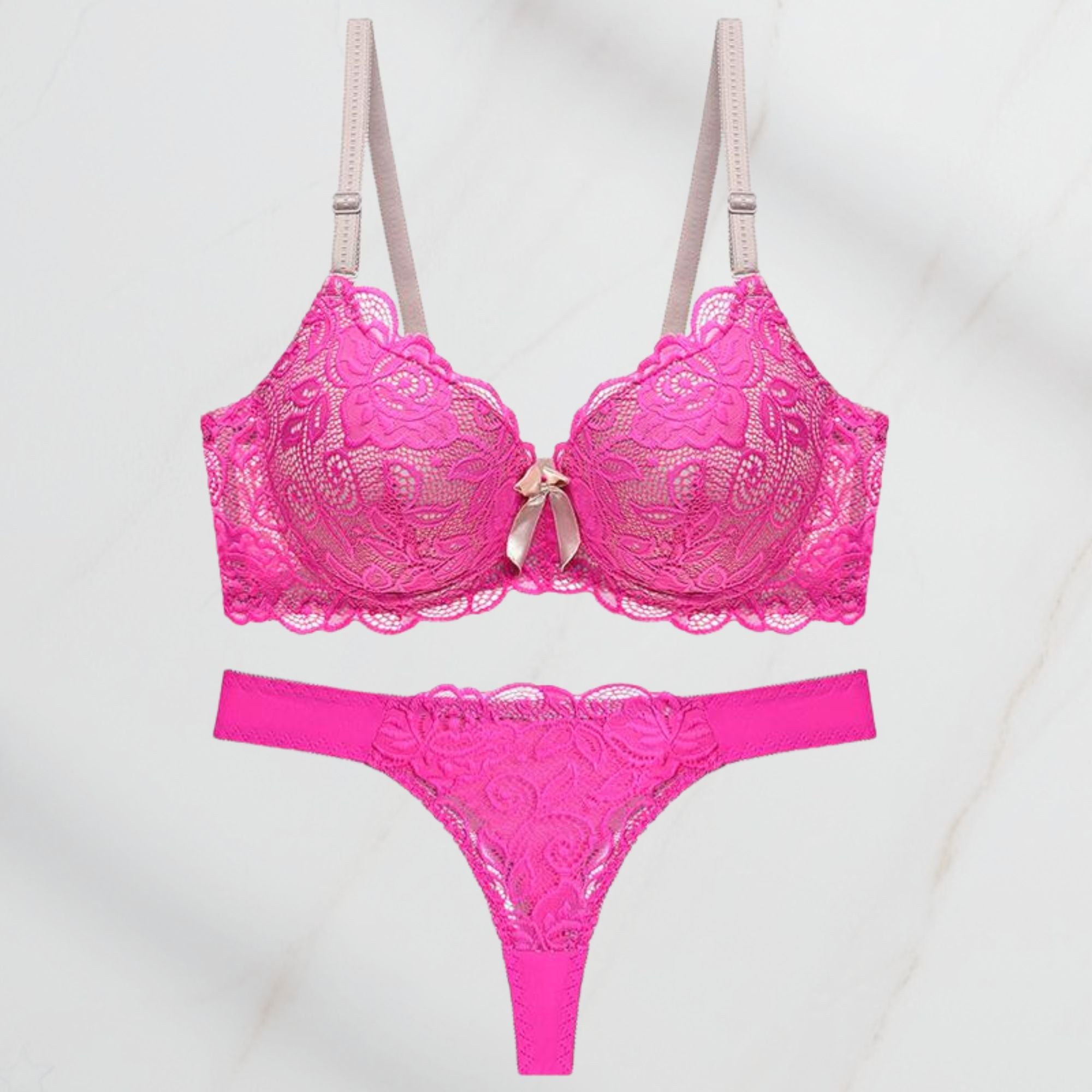 CÉLESTINE - Bh En String Set Dames Kant – Zacht Draagcomfort & Elegante Look