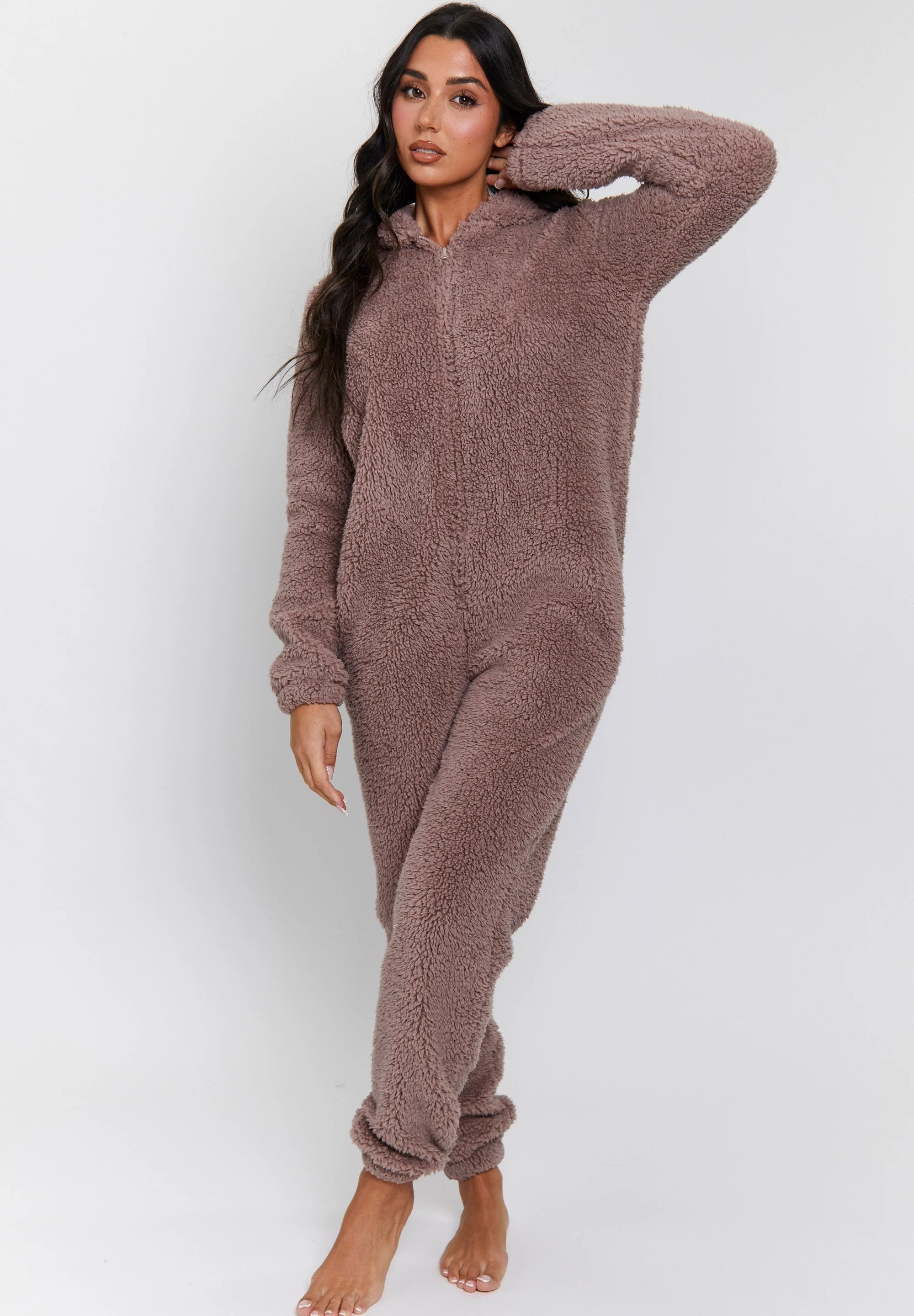 Dames Pyjamaset met Capuchon en Stretchstof | Grote Maten t/m 2XL