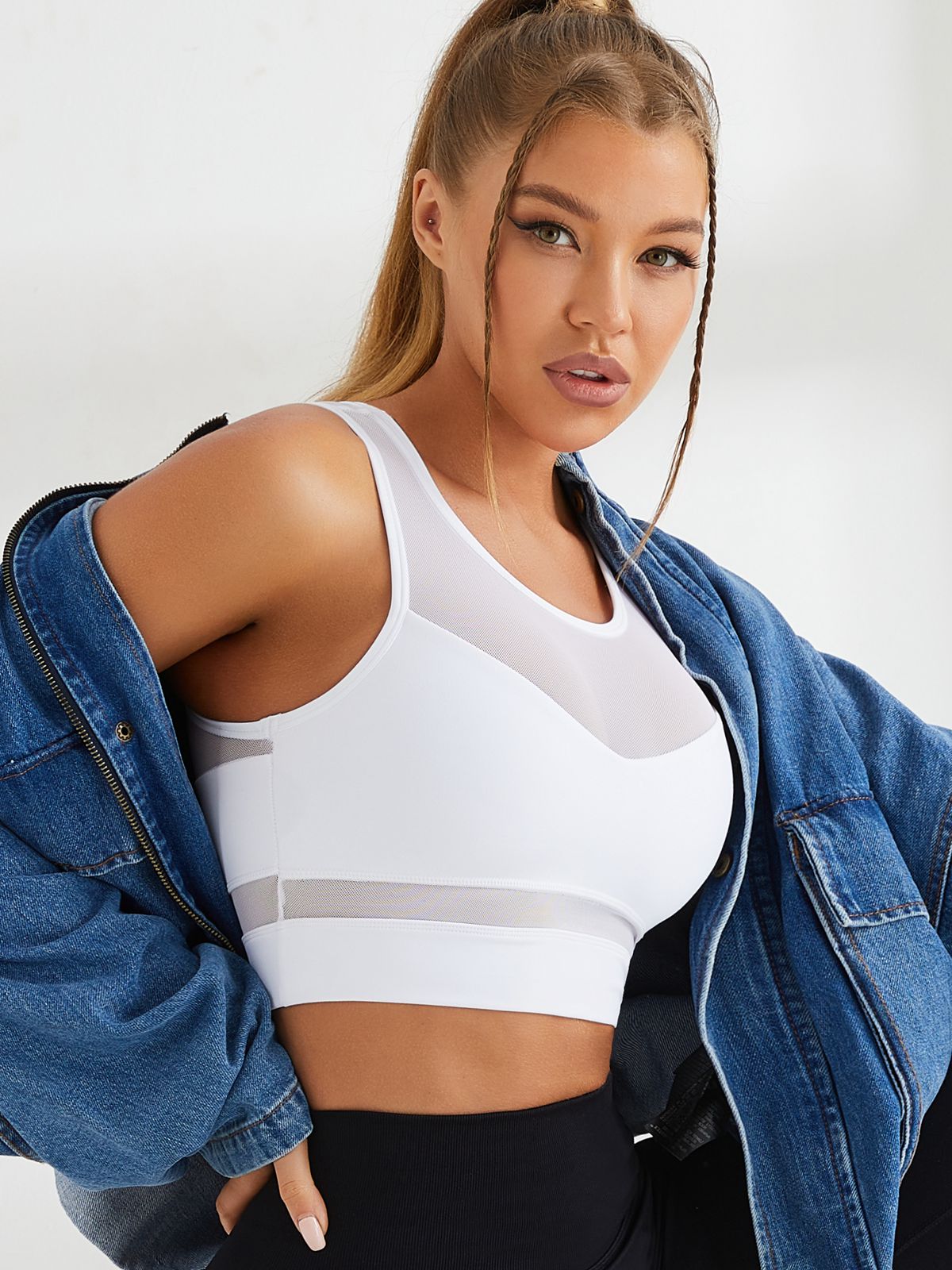 Sport BH Dames Schokabsorberend Mesh Design