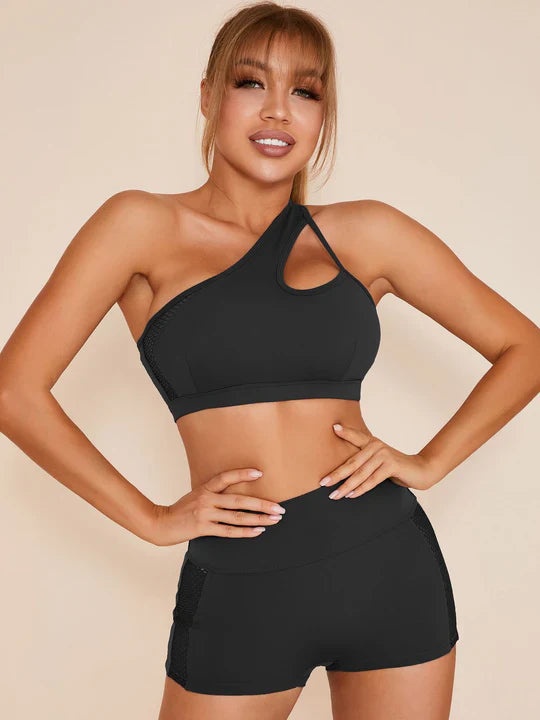 Sportshort Dames Mesh – Cut-Out & Scrunch Detail