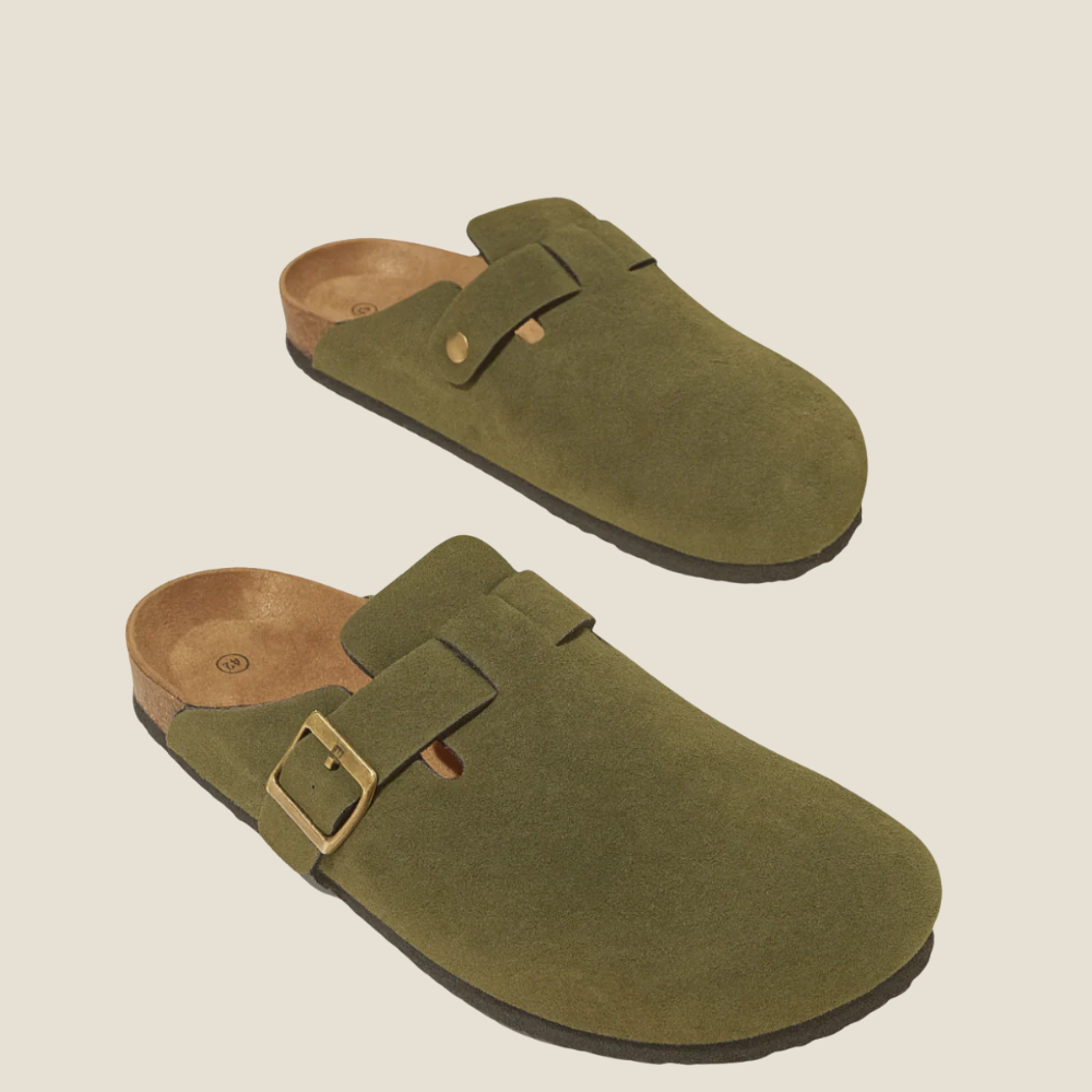 Premium Suède Clogs – Klassiek