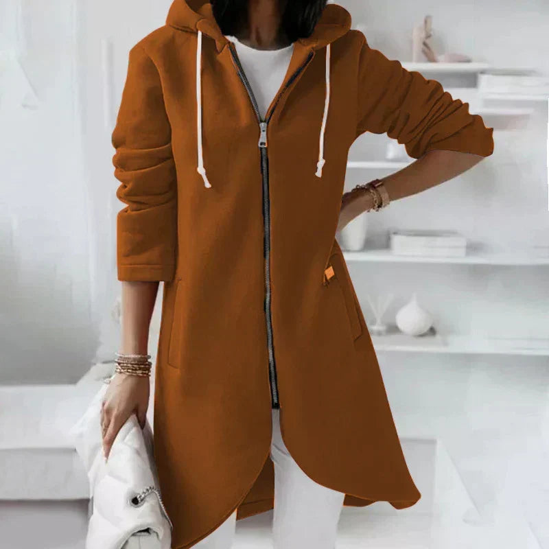 Miss | Hoodie Dames Lang Ritssluiting Oversized Herfst