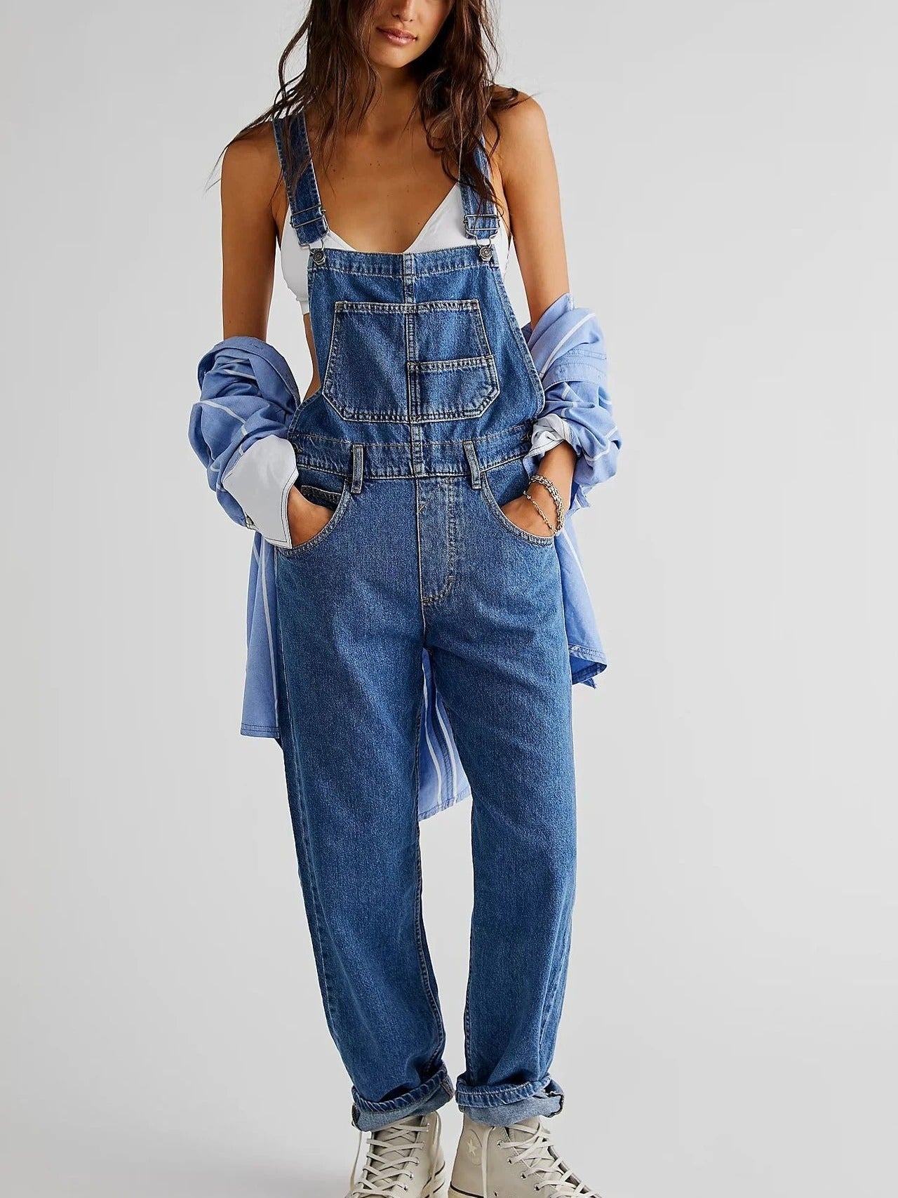 Dames Denim Tuinbroek – Casual Spijker Overall | Angelique