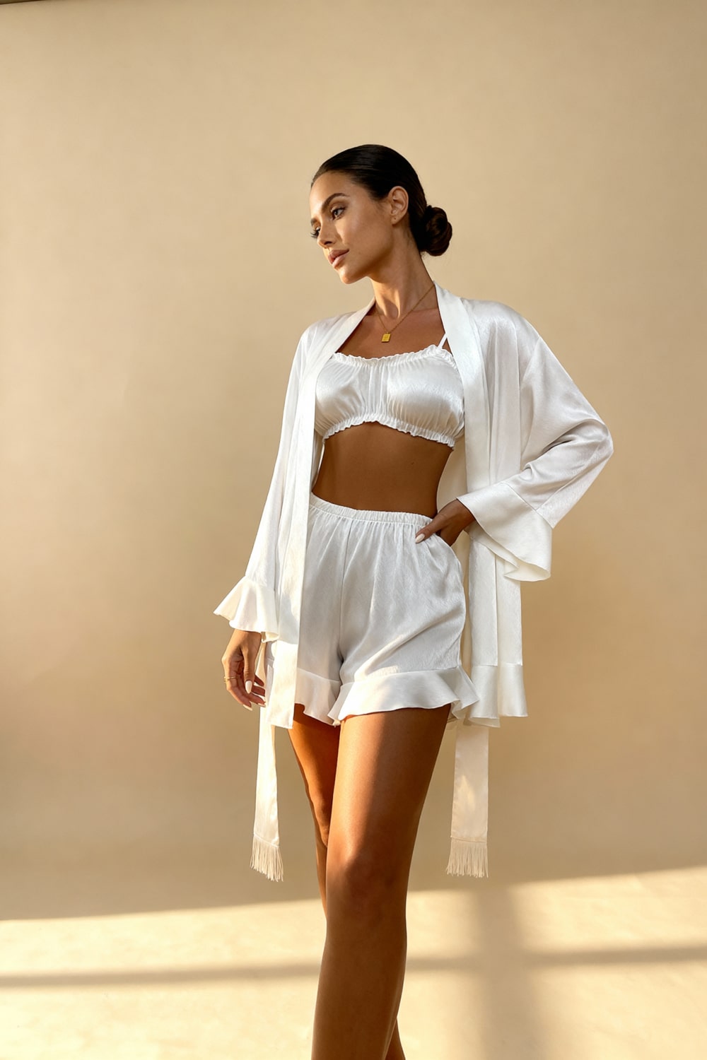 Sierlijke Kimono Ochtendjas Dames