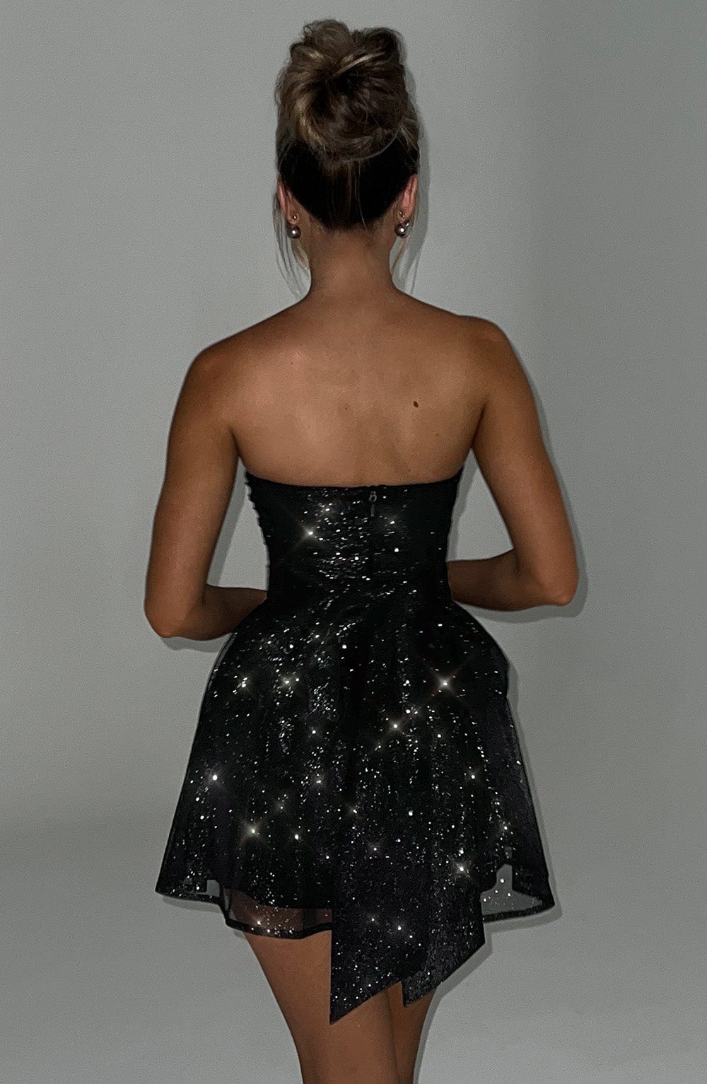 Chique Bruiloft Gastenjurk Dames Strapless met Uitlopende Rok