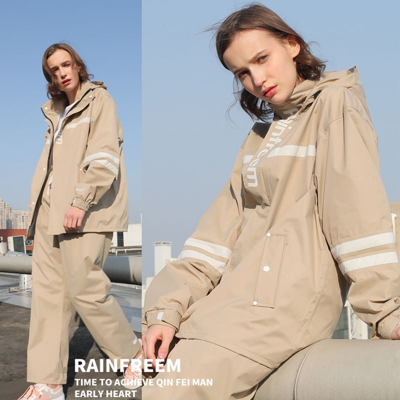 Dames Waterdicht Regenpak met Capuchon – Regenjas en Regenbroek Set | Blossom