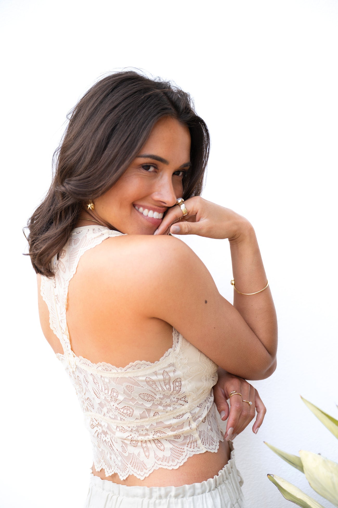 Bralette Lace Sand