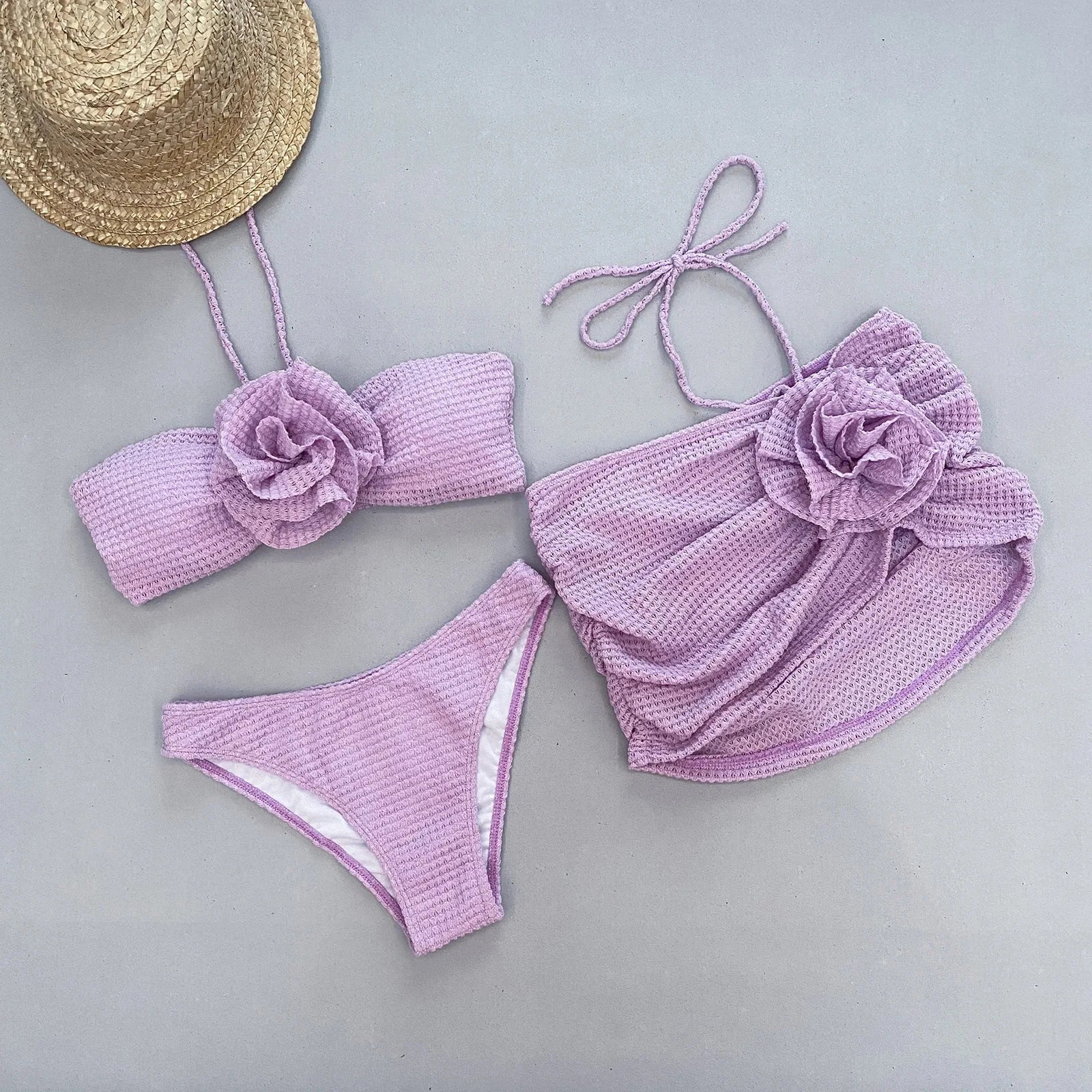 SINA Bikini Set Dames – 3-Delige Set met Flatterende Fit