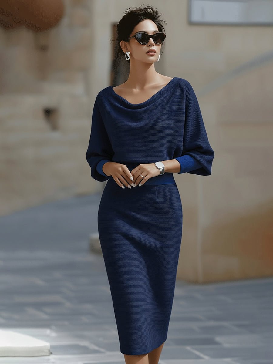 Bodycon Midi-jurk Dames - Getextureerd Fijngebreid