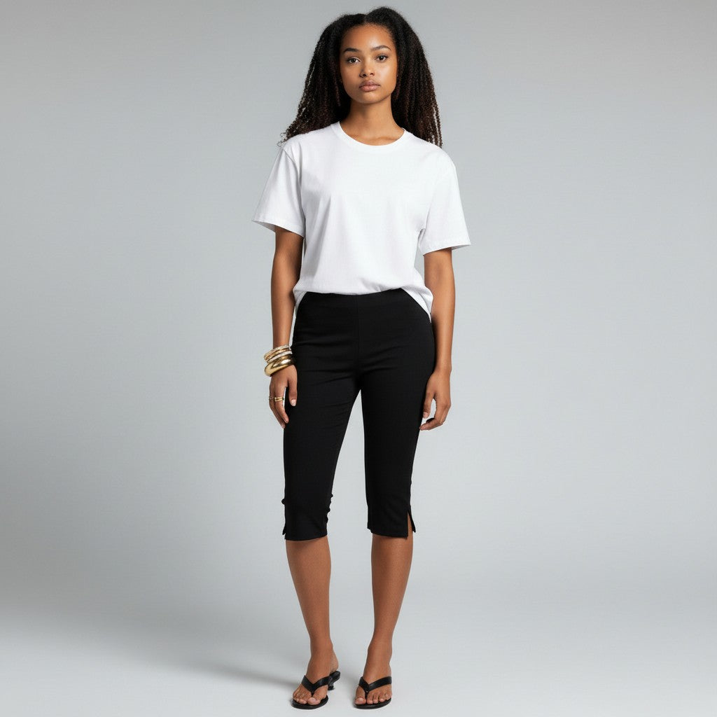 Femke | Dames Broek met Knielengte Split