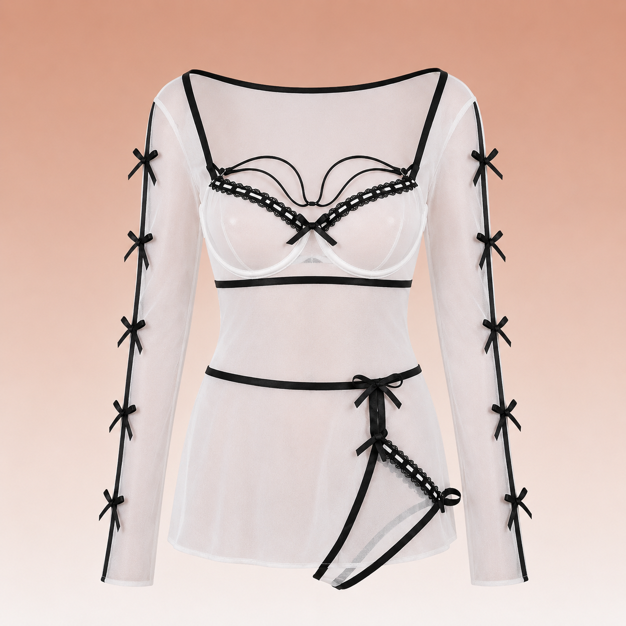 Mesh Lingerieset Dames Diva