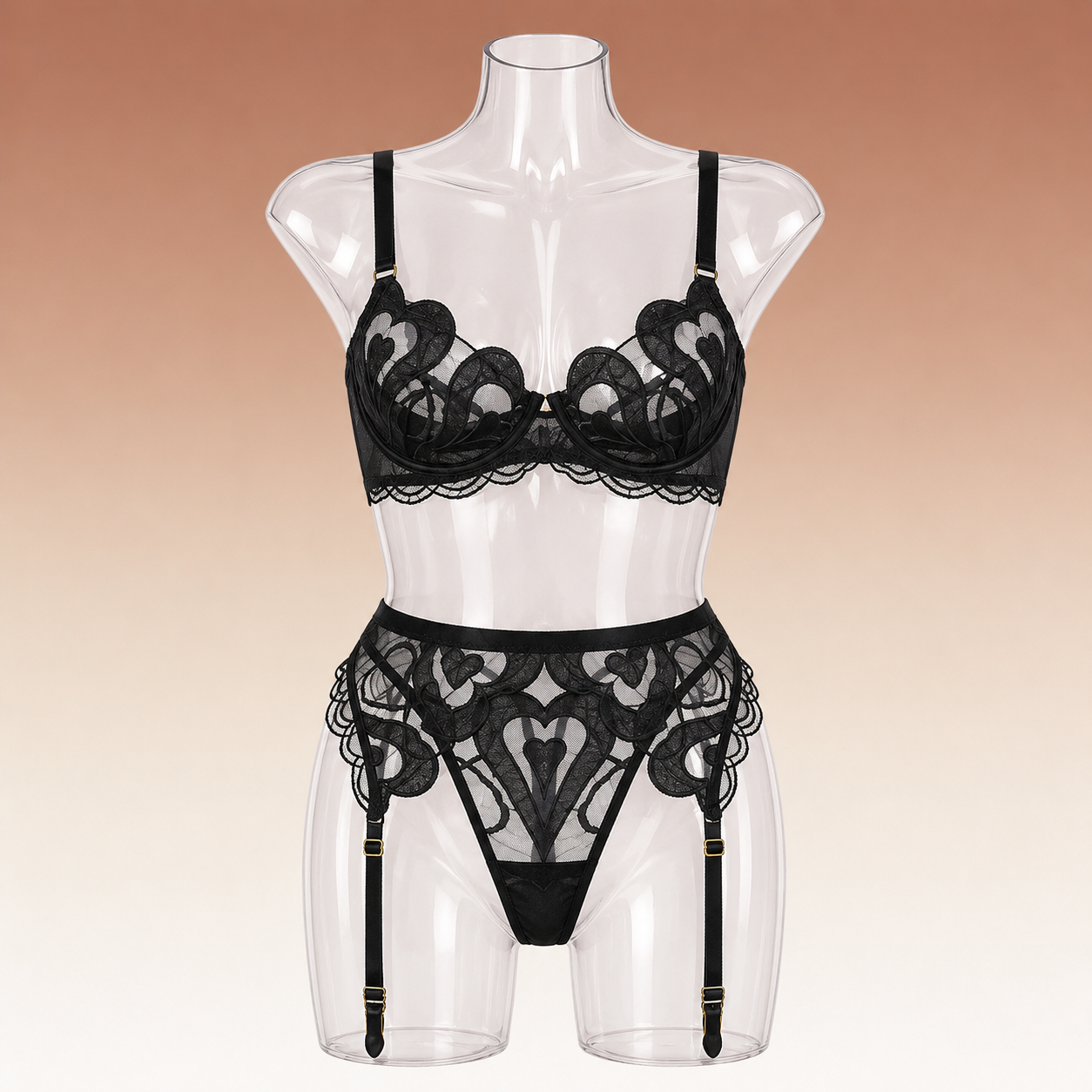 Lingerieset Met Jarretels Gena