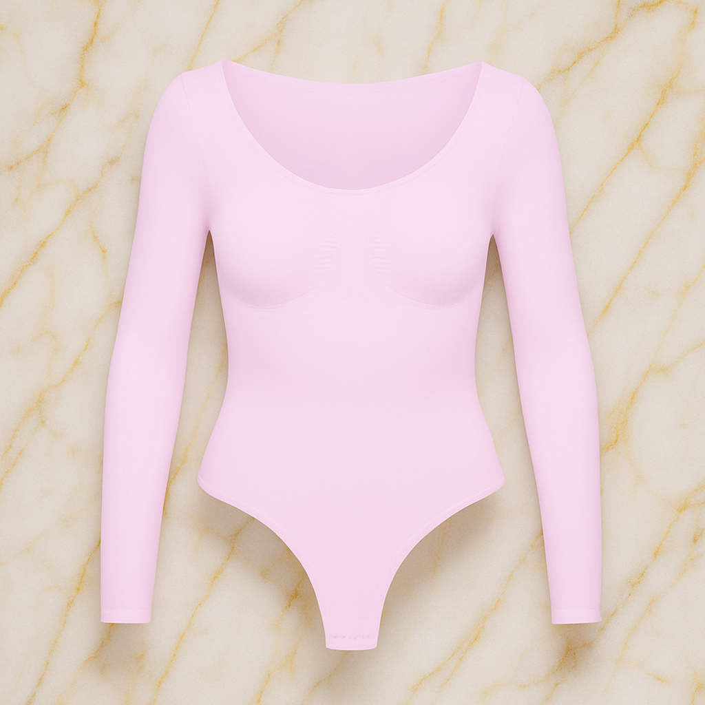 LIVC – Corrigerende Body Dames Lange Mouw Stringmodel – Direct Glad Silhouet