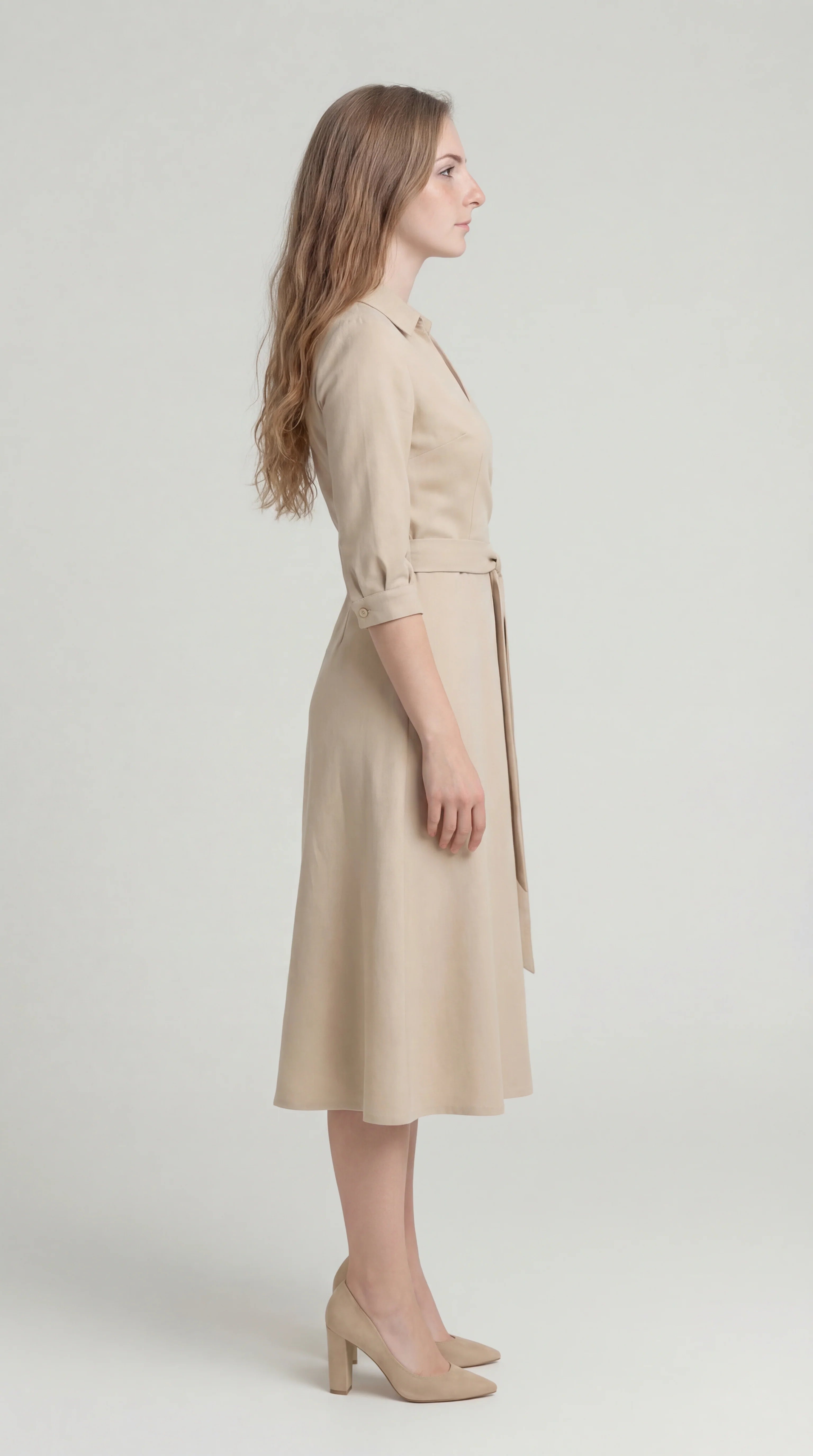 Wikkel Jurk Midi – Zomerjurk met Tailleband