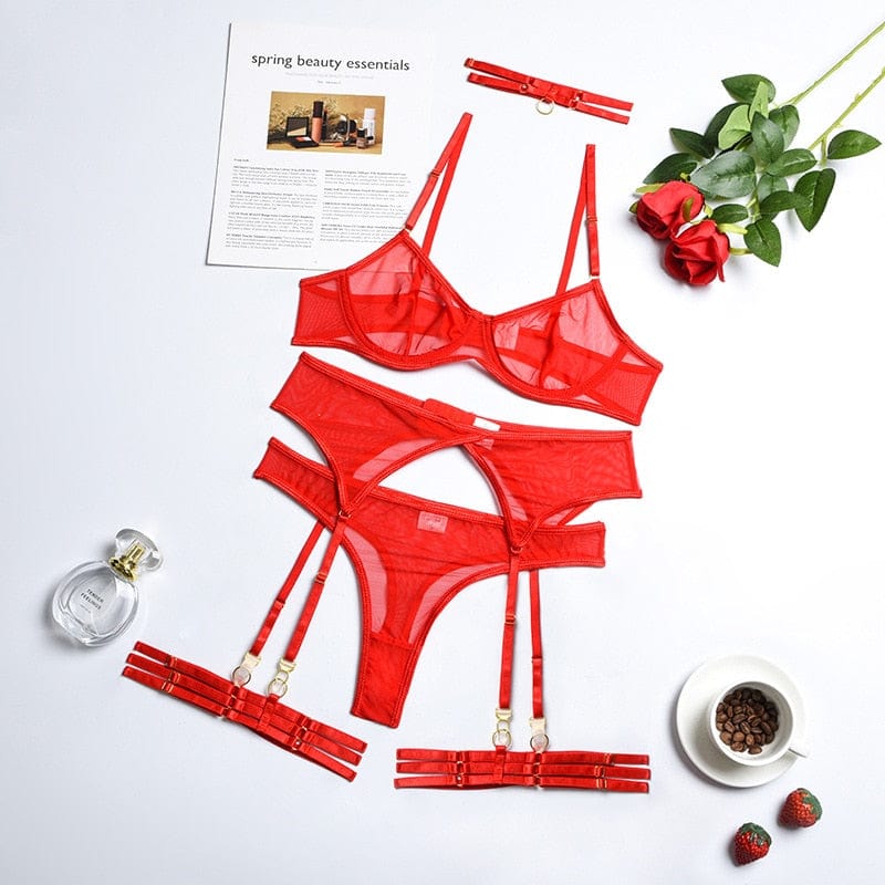 LIVC - Lingerieset Dames – Transparant – Luxe Lingerie met Comfort