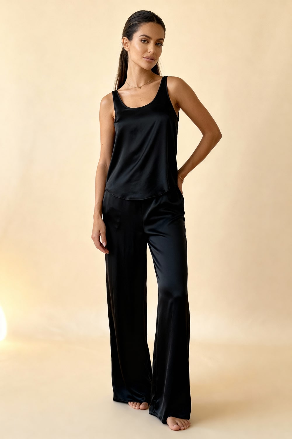 Luxe Satijnen Pyjamaset Dames
