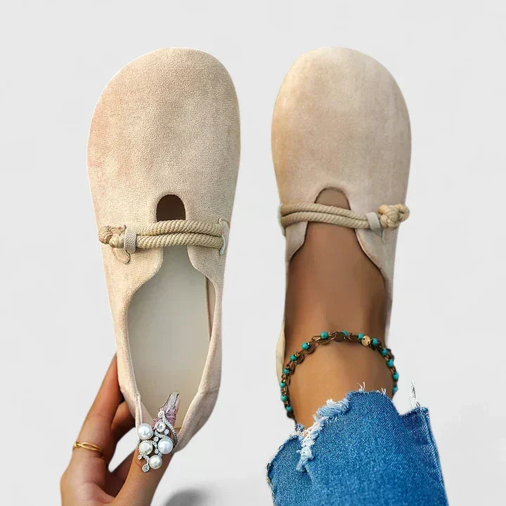 Boho Orthopedische Sandalen Dames met Touwdetail en Platte Zool