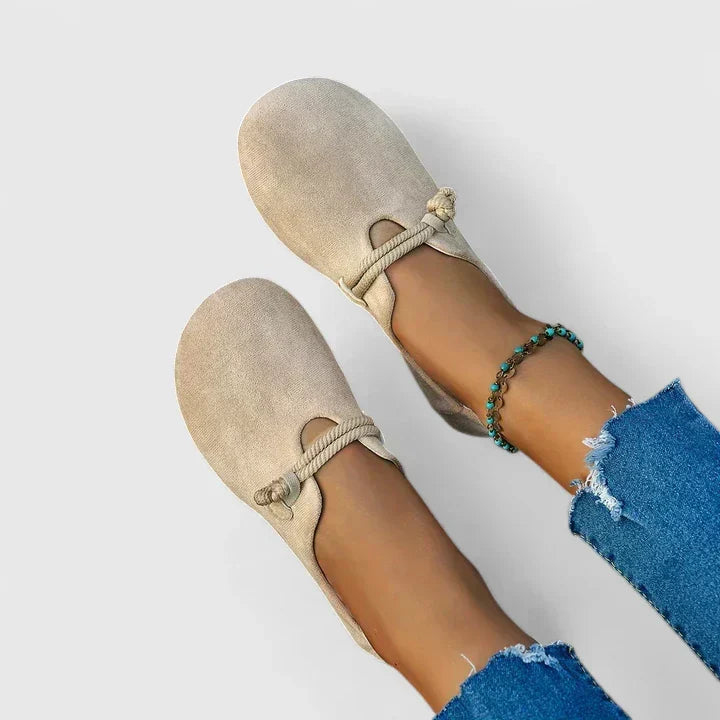 Boho Orthopedische Sandalen Dames met Touwdetail en Platte Zool