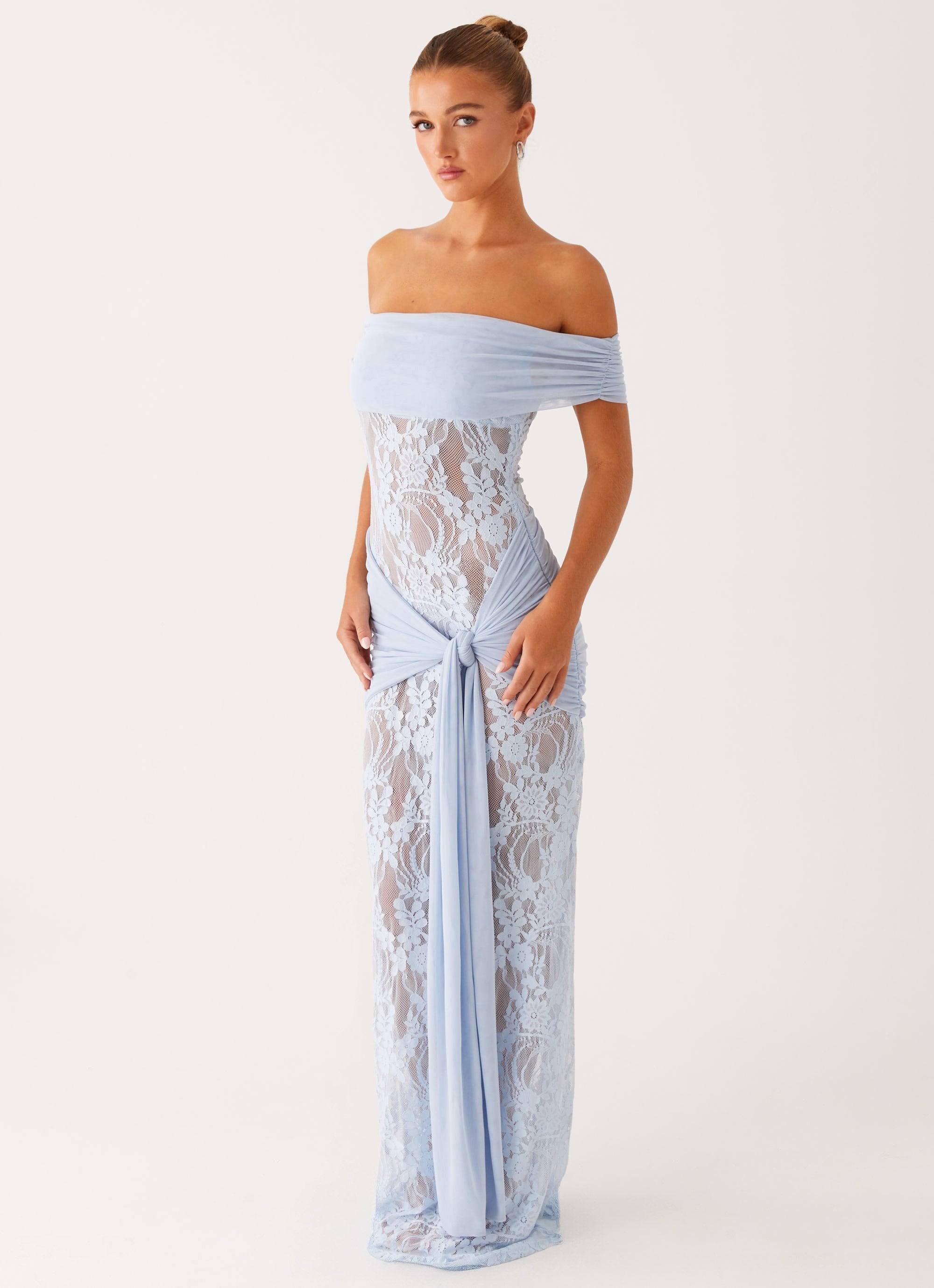 Maxi Jurk Off Shoulder – Kant Zomerjurk Elegant